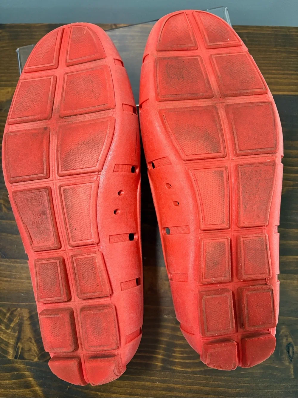 Izod Men’s Aqua Boat Shoes Red Slip-On Shoe (Size 8 USA, 39 BRA)